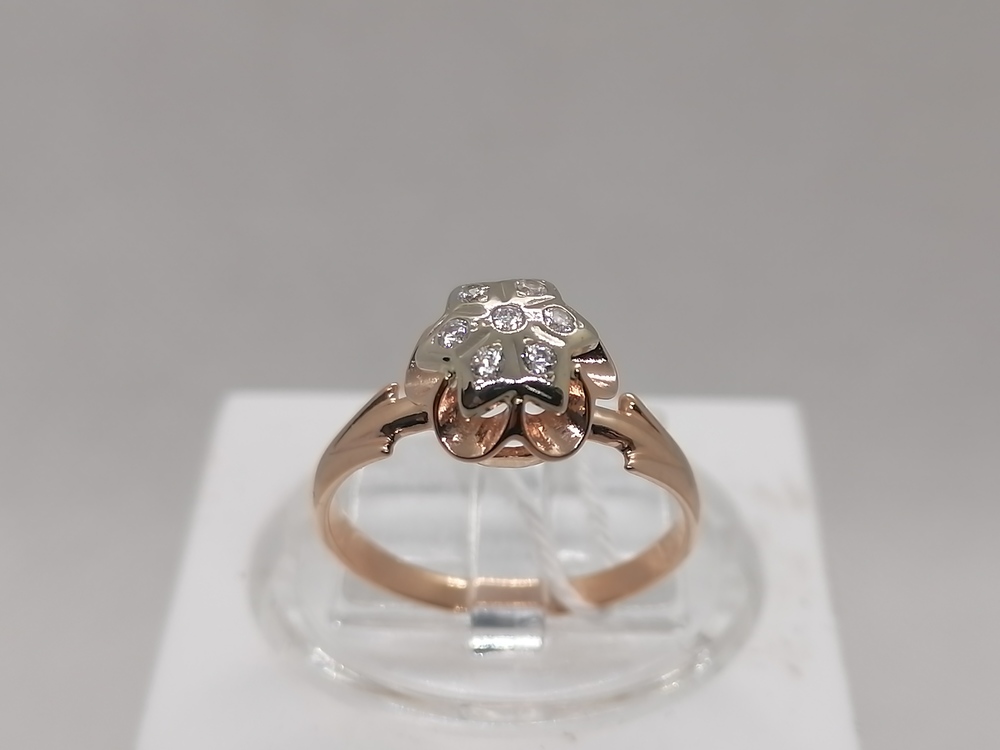 КОЛКМИ585 КОЛЬЦО С КАМНЯМИ (Au 585)