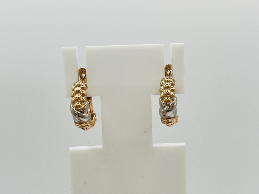 СЕРЬГИ БЕЗ КАМНЯ (Au 585)