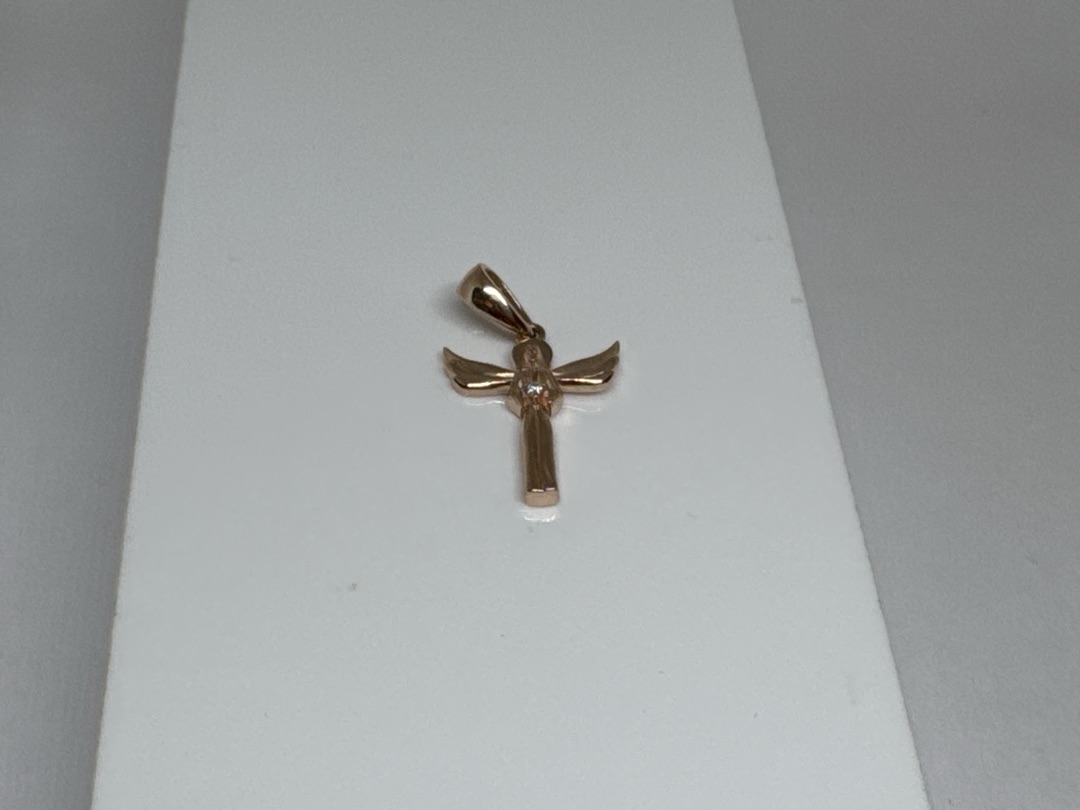 ПОДИКМ585 ПОДВЕСКА ИКОНА С КАМНЕМ (Au 585)