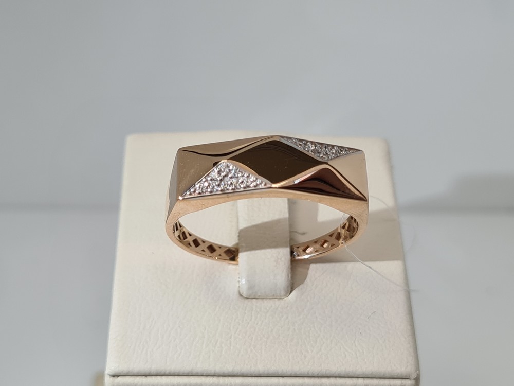 КОЛЬЦО С КАМНЯМИ (Au 585)