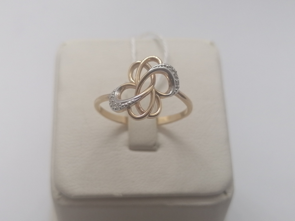 КОЛЬЦО С КАМНЯМИ (Au 585)