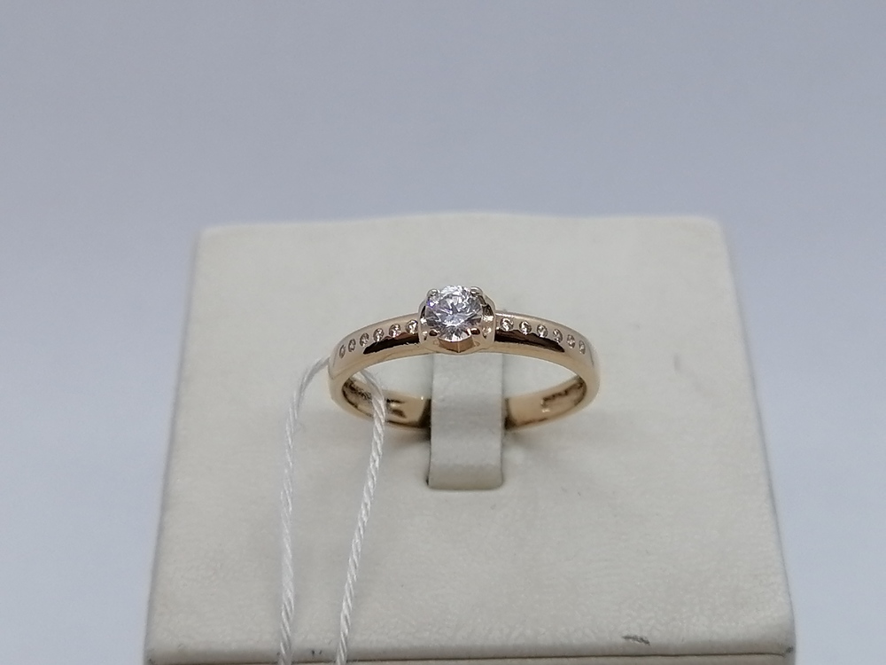 КОЛКМИ585 КОЛЬЦО С КАМНЯМИ (Au 585)