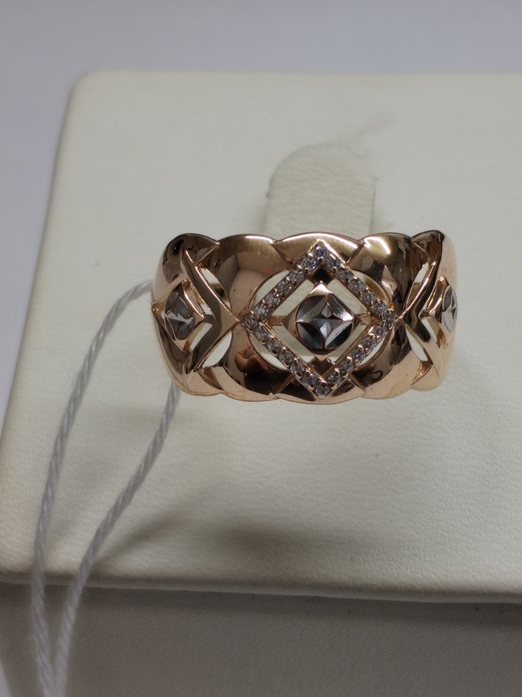 КОЛКМИ585 КОЛЬЦО С КАМНЯМИ (Au 585)