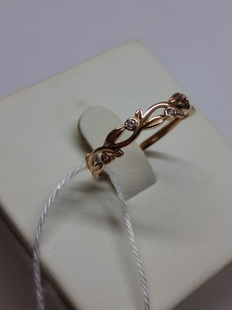 КОЛКМИ585 КОЛЬЦО С КАМНЯМИ (Au 585)