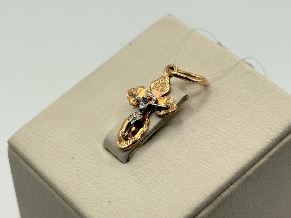 80117р ПОДВЕСКА КРЕСТ (Au 585)