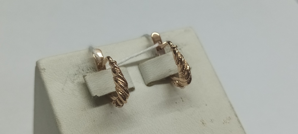 СЕРЬГИ БЕЗ КАМНЯ (Au 585)