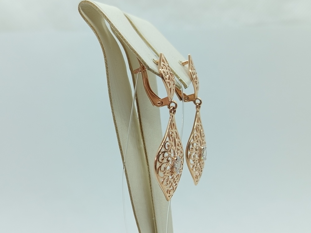 СЕРЬГИ С КАМНЕМ (Au 585) СЕРЬГИ С КАМНЕМ (Au 585)