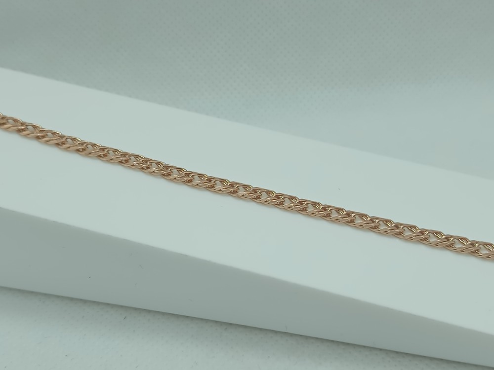 БРАСЛЕТ ПОЛНОВЕСНЫЙ Ромб двойной Au 585