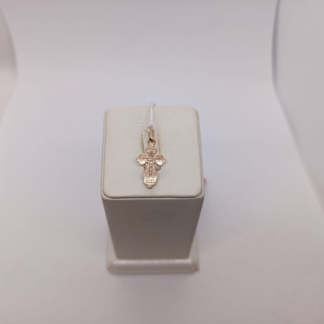 ПОДВЕСКА КРЕСТ БЕЗ КАМНЯ (Au 585)