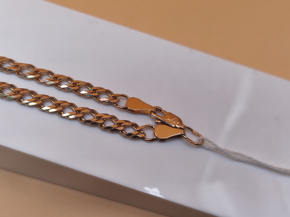 ЦЛР2585 ЦЕПЬ ПОЛНОВЕСНАЯ Ромб двойной (Au 585)