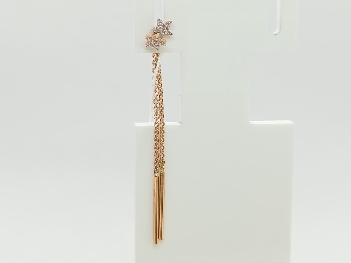 4322 СЕРЬГИ ПРОДЕВКИ с камнями (Au 585)