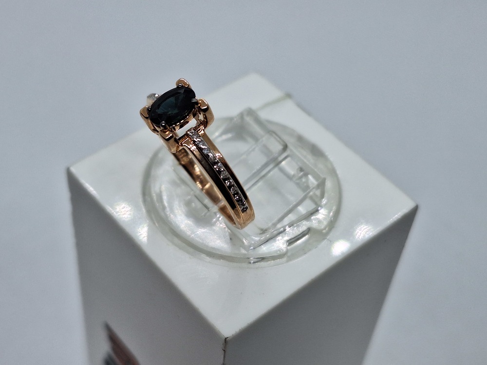 КОЛЬЦО Бриллиант, сапфир (Au 585)