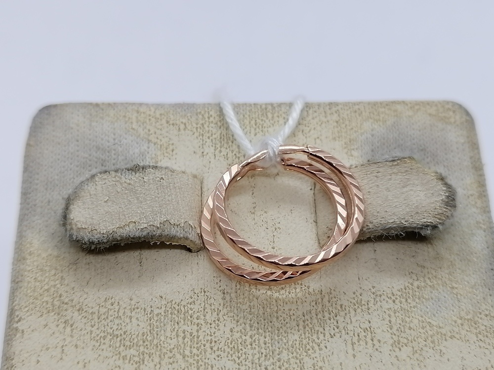 СКОН585 СЕРЬГИ КОНГО (Au 585)