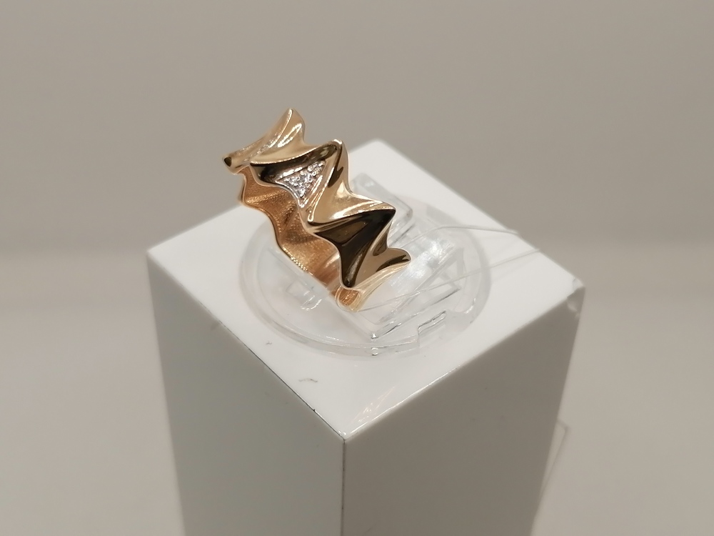 КОЛЬЦО С КАМНЯМИ (Au 585)