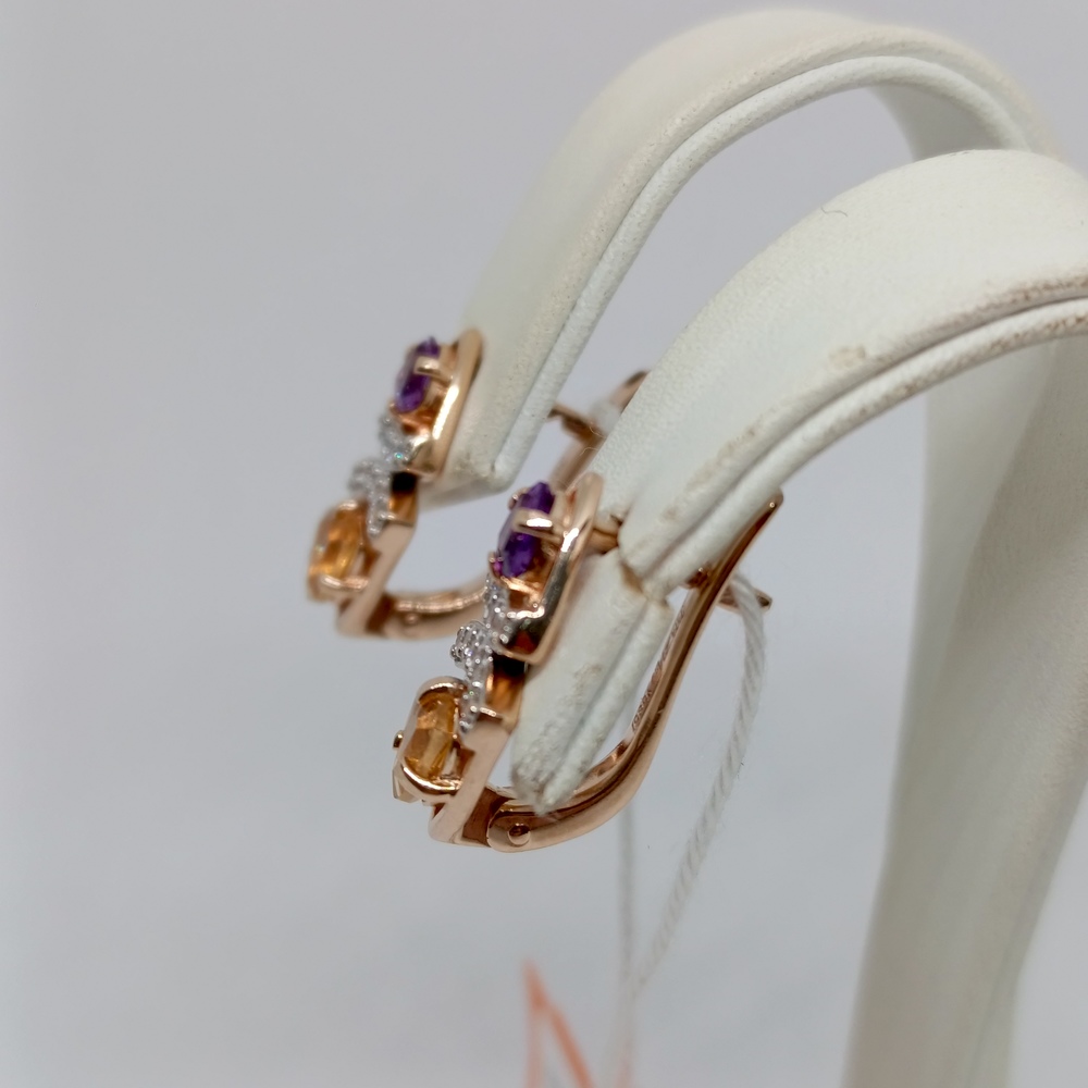 СЕРЬГИ С КАМНЯМИ (Au 585)