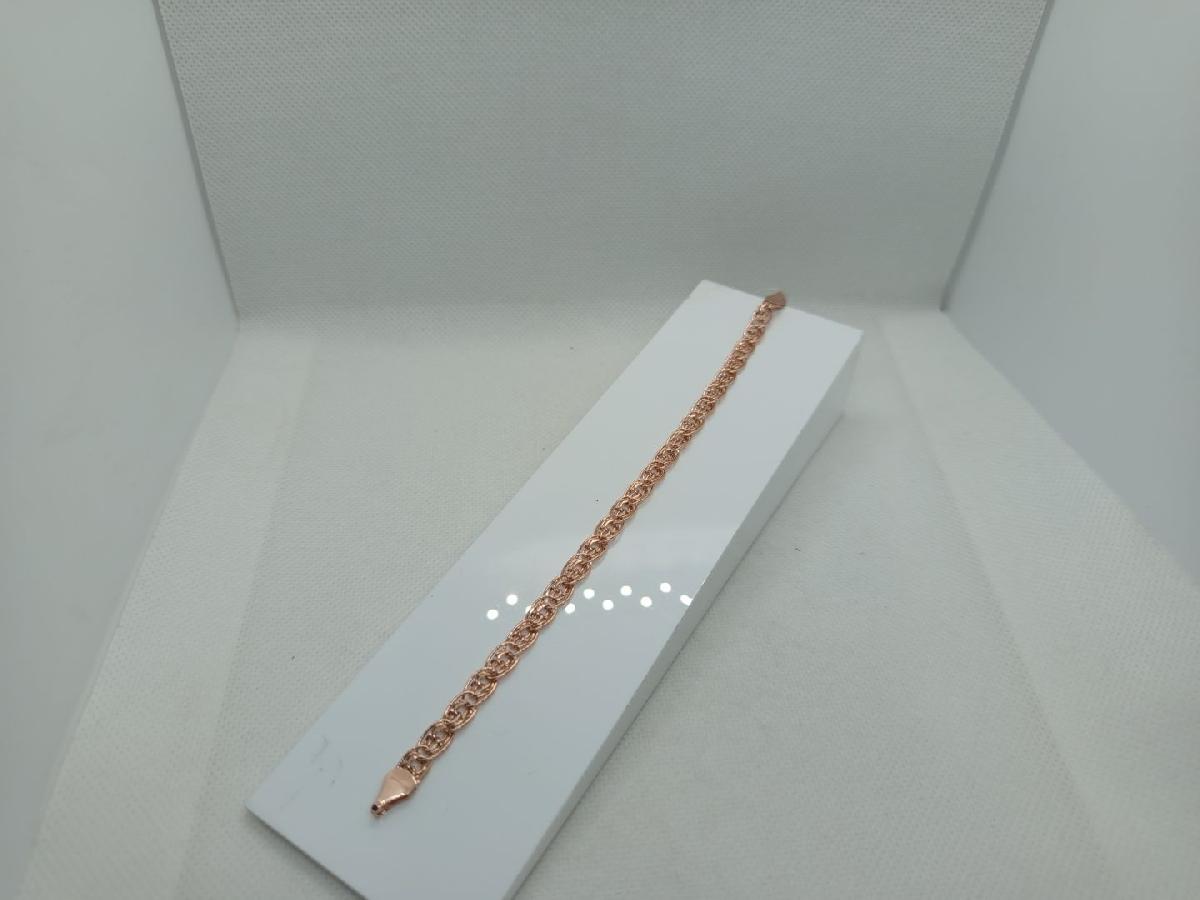 БРАСЛЕТ ПУСТОТЕЛЫЙ Нона-бисмарк (Au 585)