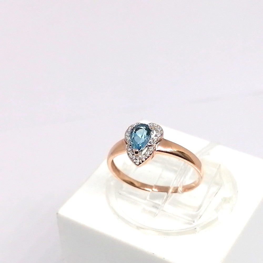 КОЛКМИ585 КОЛЬЦО С КАМНЯМИ (Au 585)