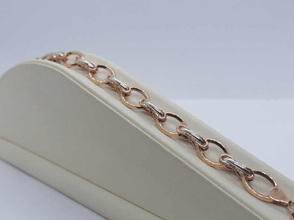 БРАСЛЕТ ПУСТОТЕЛЫЙ Фантазия (Au 585)