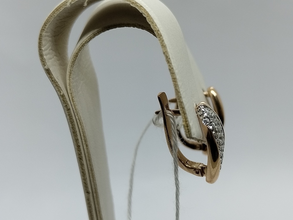 СКМИ585 СЕРЬГИ С КАМНЯМИ (Au 585)