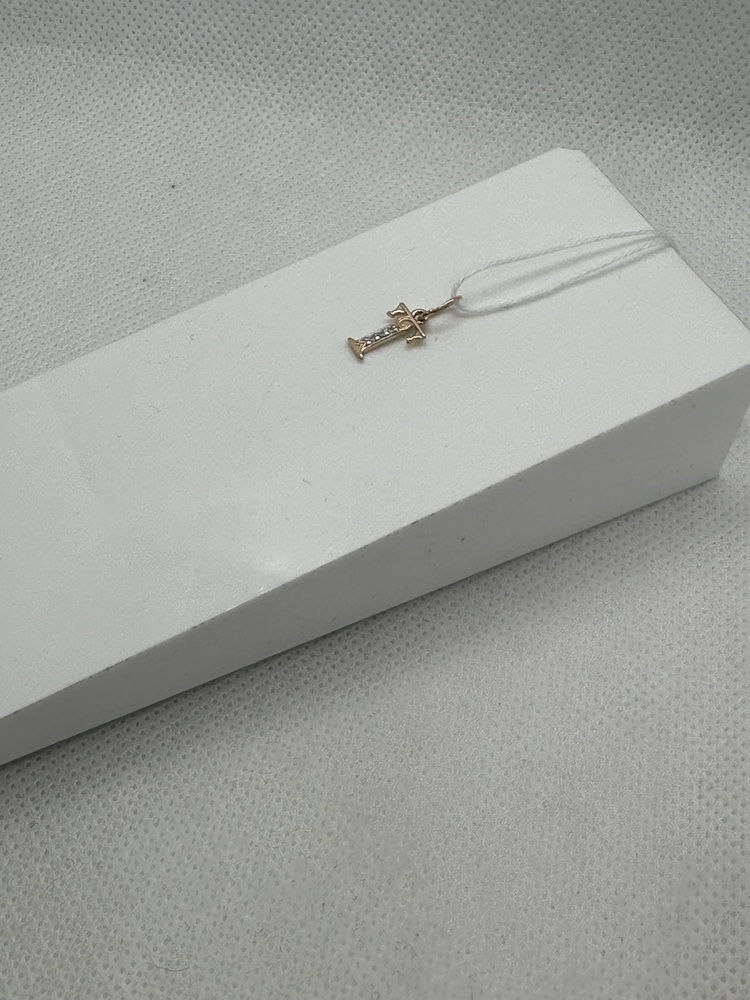 ПОДВЕСКА БУКВА Т Au 585