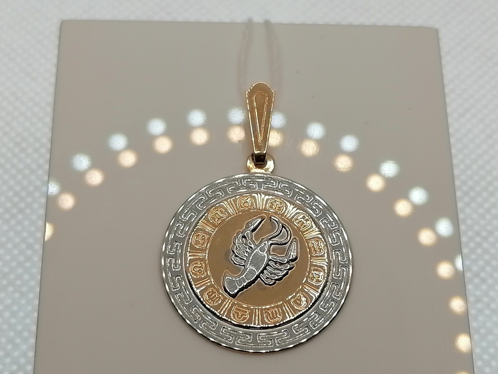 ПОДВЕСКА ЗНАК ЗОДИАКА РАК (Au 585)