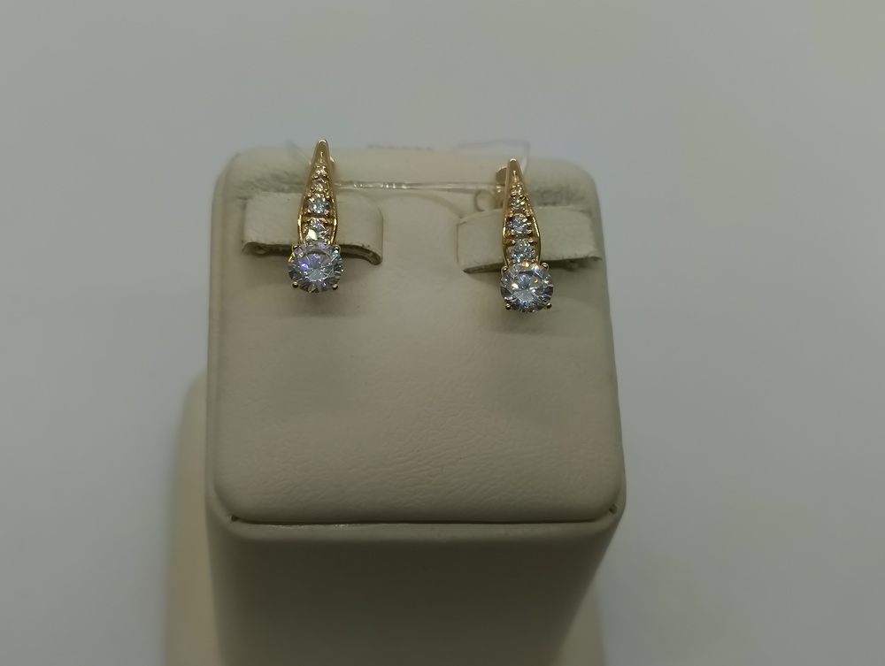 СЕРЬГИ С КАМНЯМИ (Au 585)