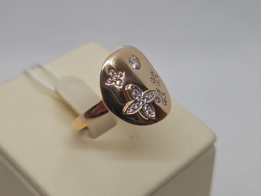 КОЛКМИ585 КОЛЬЦО С КАМНЯМИ (Au 585)
