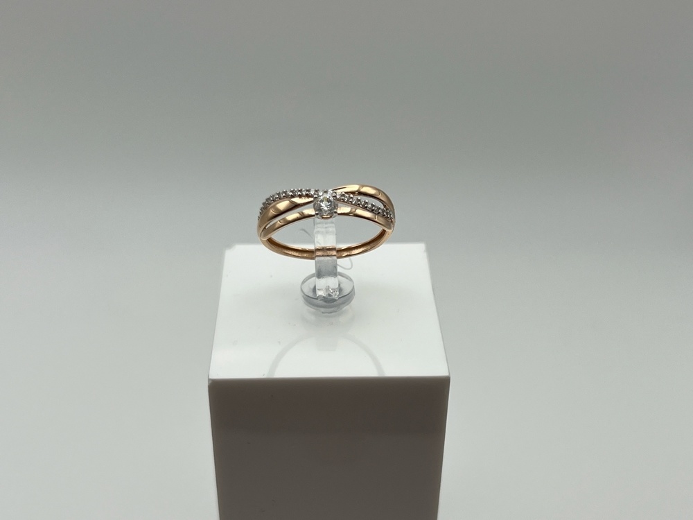 КОЛЬЦО С КАМНЯМИ (Au 585)