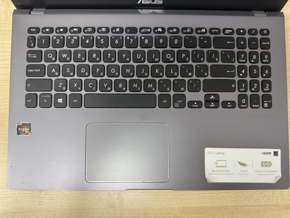 Ноутбук ASUS; Ryzen 3 3200U, Radeon Vega Frontier Edition, 4 Гб, 256 Гб, Нет