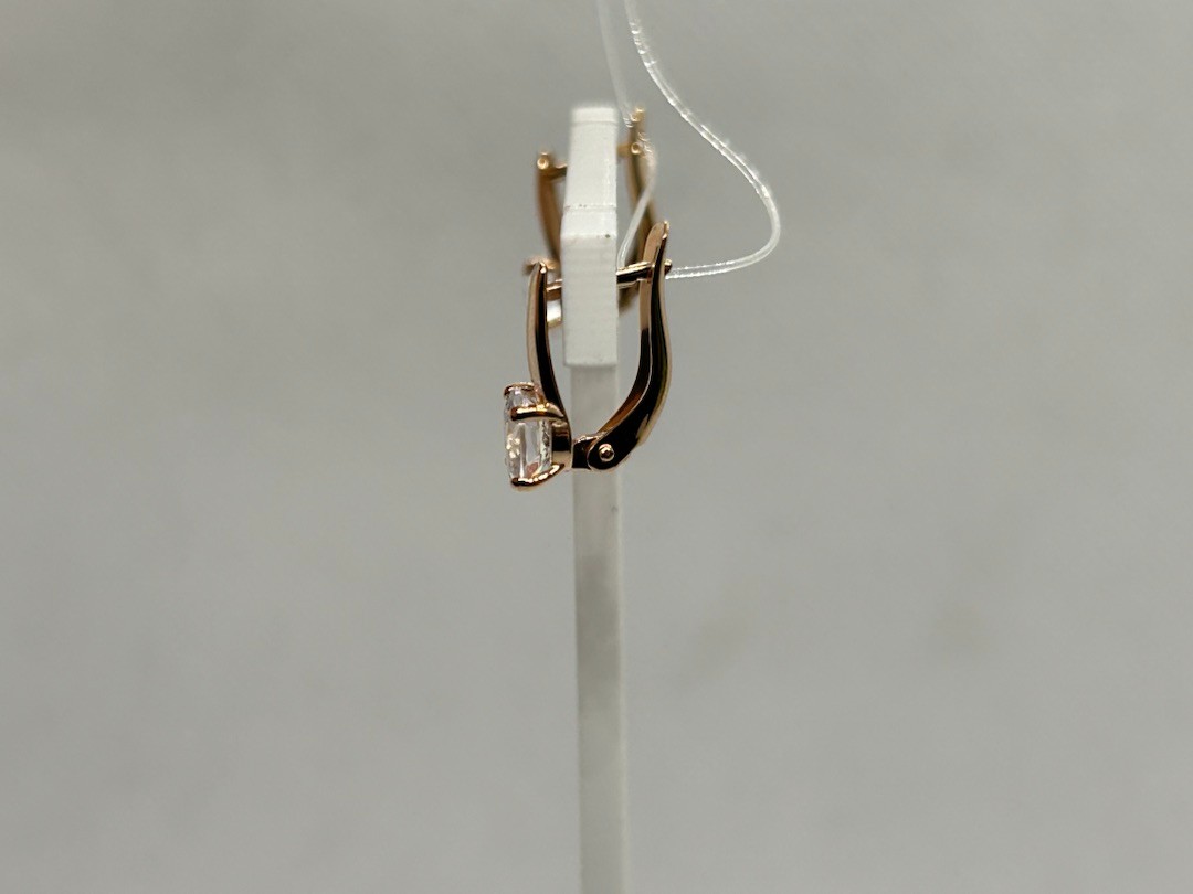 СЕРЬГИ С КАМНЕМ (Au 585)