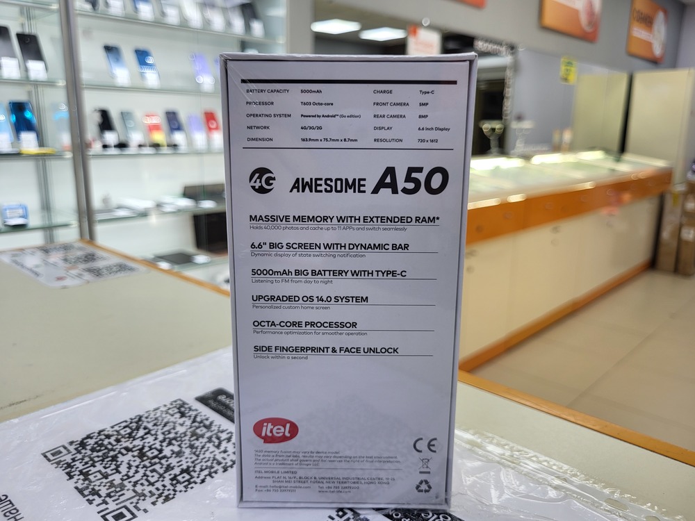 Смартфон Itel A50 3/64Gb