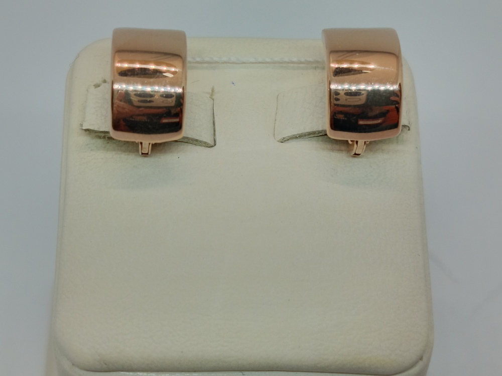 СЕРЬГИ БЕЗ КАМНЯ (Au 585)