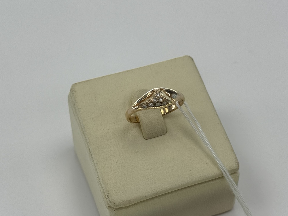 КОЛЬЦО С КАМНЯМИ (Au 585)