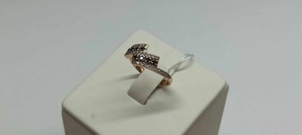 КОЛЬЦО С КАМНЯМИ (Au 585)