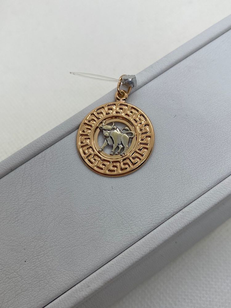 5562/телец ПОДВЕСКА ЗНАК ЗОДИАКА ТЕЛЕЦ (Au 585)