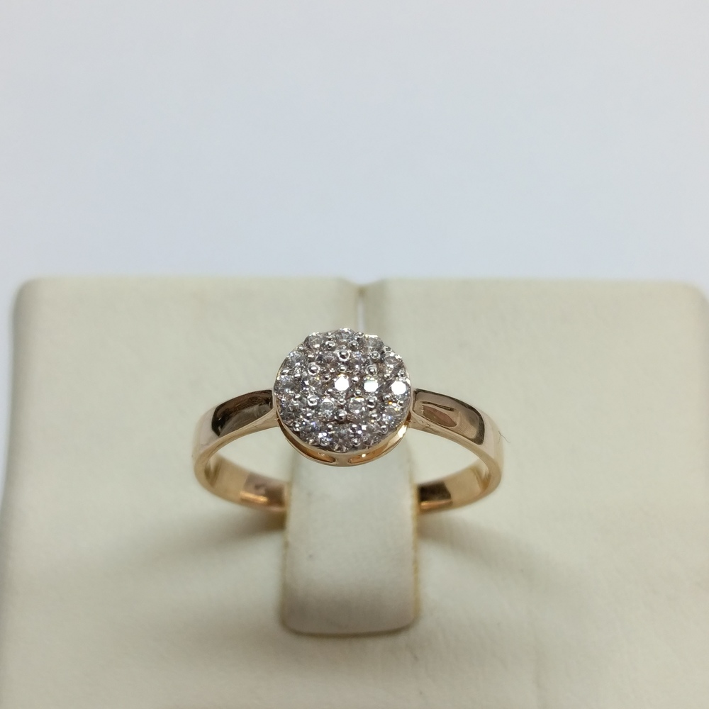 КОЛЬЦО С КАМНЯМИ (Au 585)