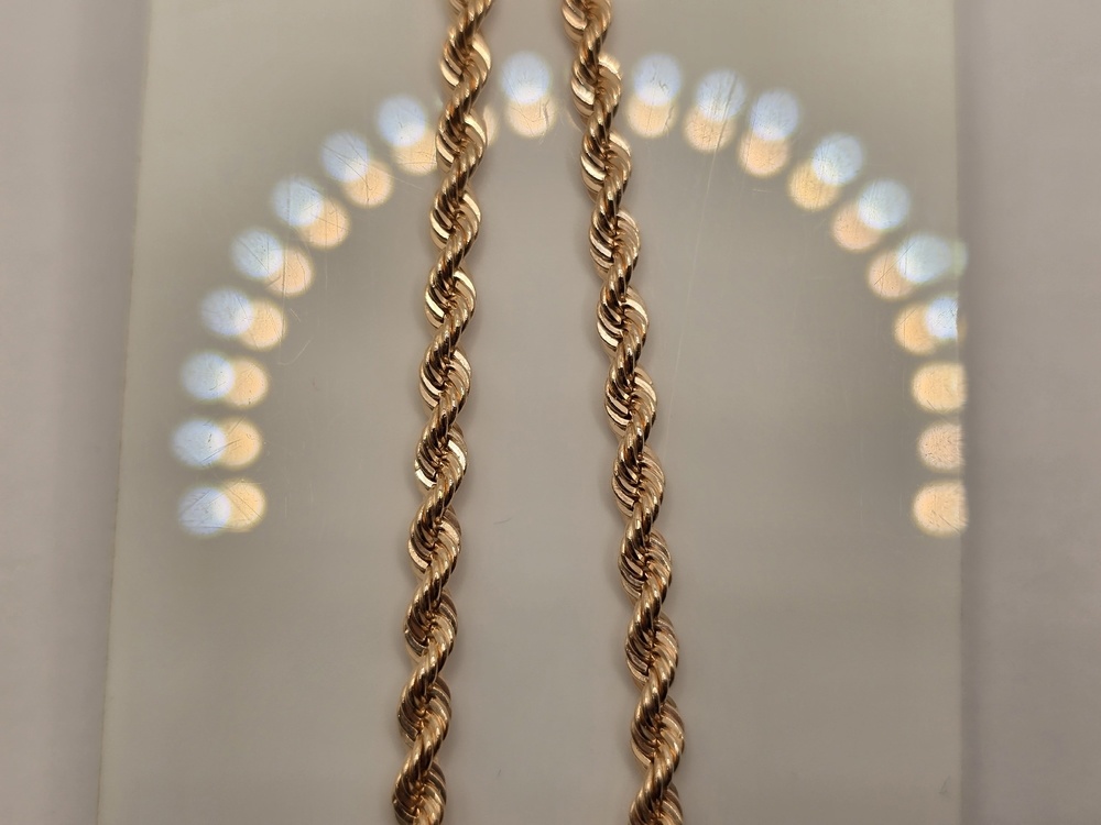 БРАСЛЕТ ПУСТОТЕЛЫЙ Веревка (Au 585)