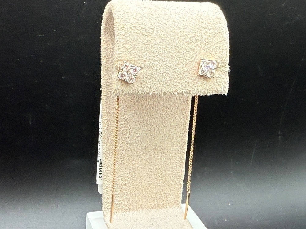 01-218608 СЕРЬГИ С КАМНЯМИ (Au 585)