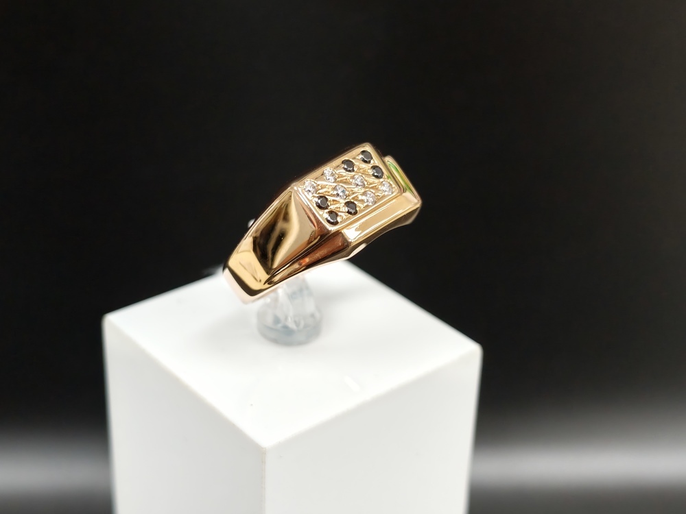ПЕЧАТКА С КАМНЯМИ (Au 585)