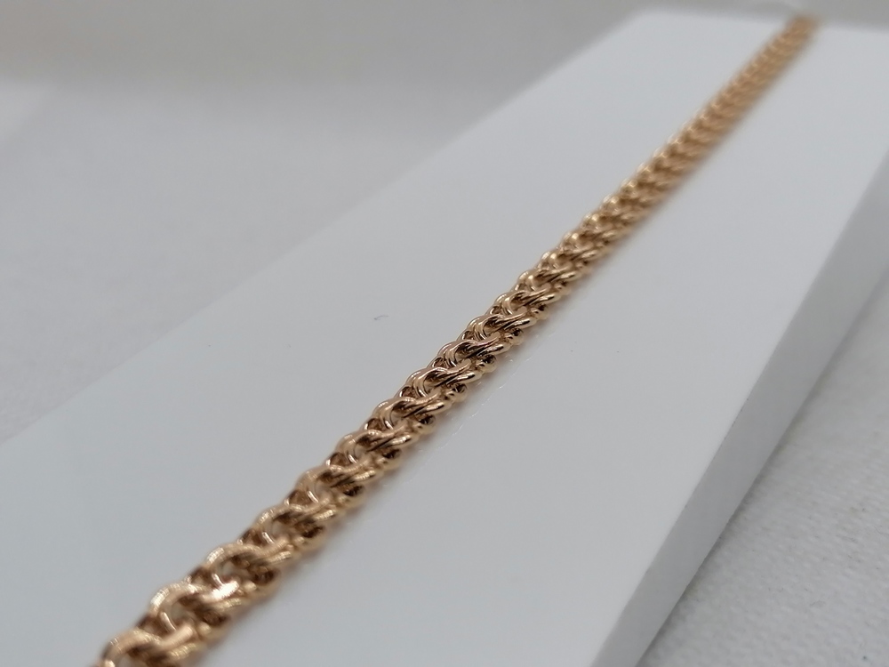 БЛБ585 БРАСЛЕТ ПОЛНОВЕСНЫЙ Бисмарк (Au 585)