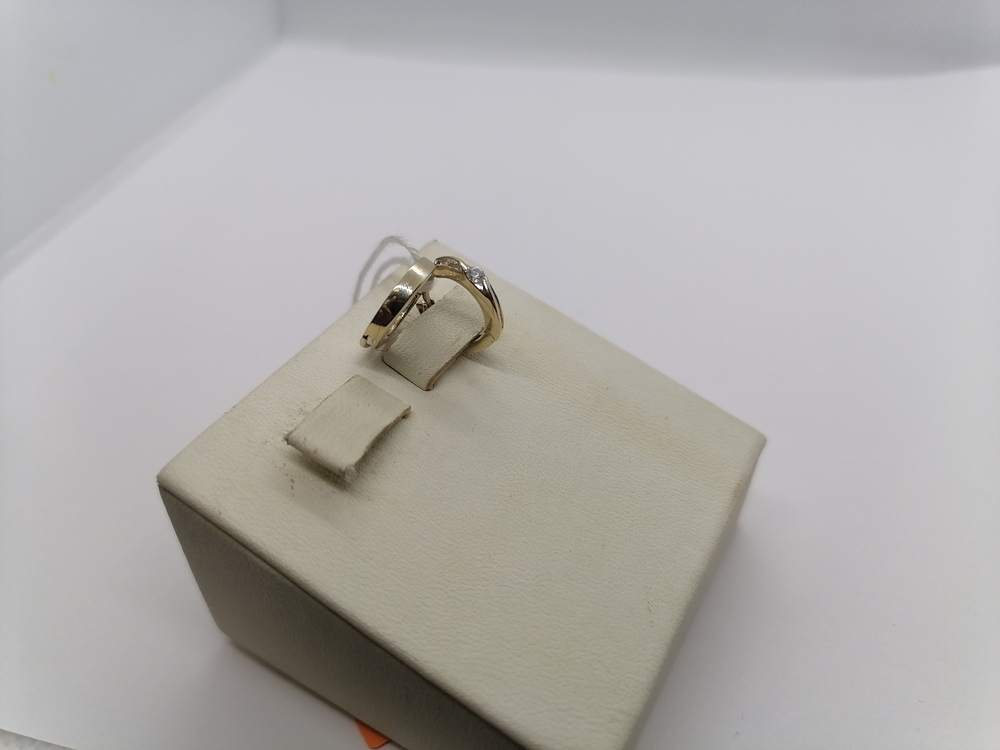 СКМ585 СЕРЬГИ С КАМНЕМ (Au 585)