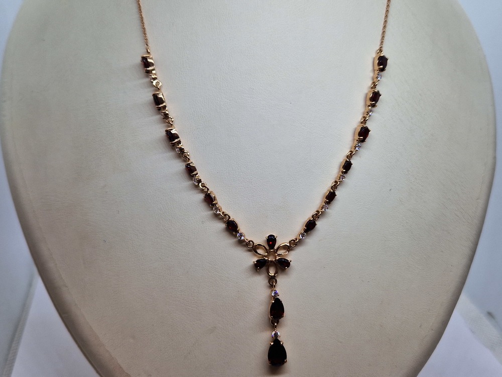 КОЛЬЕ С КАМНЯМИ Au 585