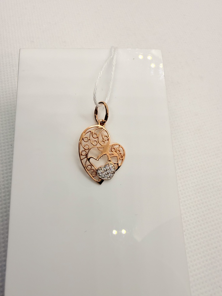 ПОДКМИ585 ПОДВЕСКА С КАМНЯМИ (Au 585)