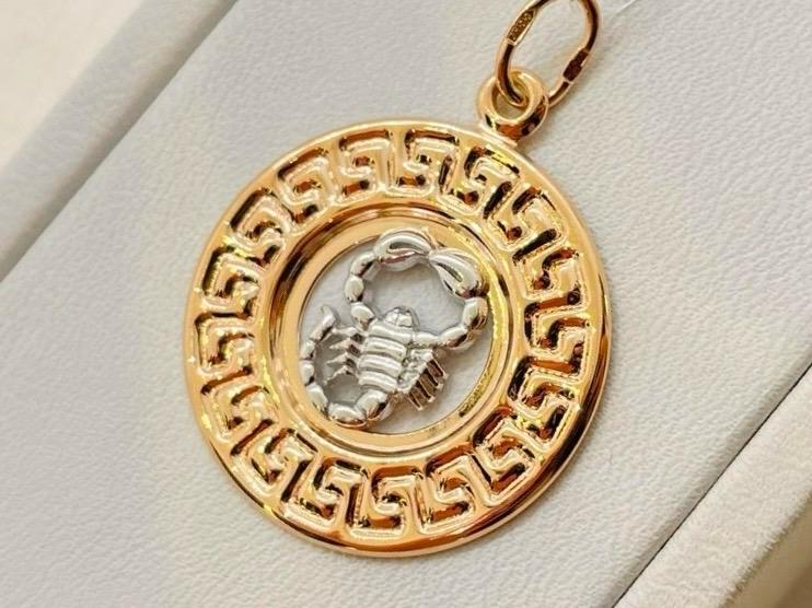 ПОДВЕСКА ЗНАК ЗОДИАКА СКОРПИОН (Au 585) ПОДВЕСКА ЗНАК ЗОДИАКА СКОРПИОН (Au 585)