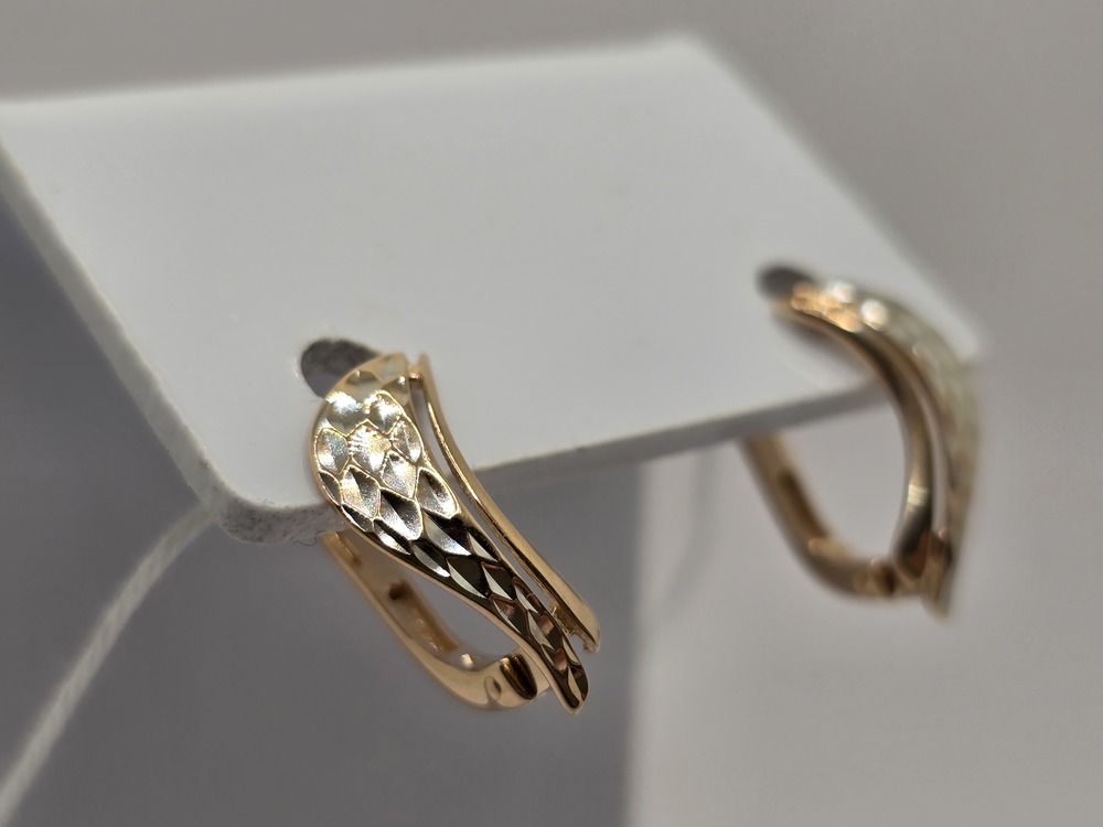 СЕРЬГИ БЕЗ КАМНЯ (Au 585)