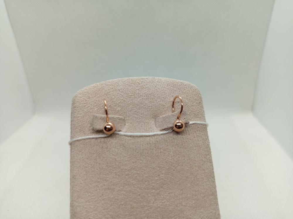 СЕРЬГИ БЕЗ КАМНЯ (Au 585)