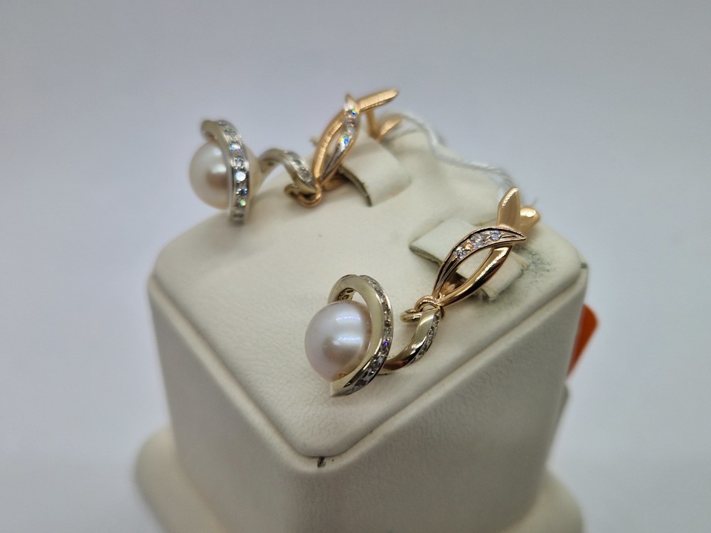 СЕРЬГИ С КАМНЯМИ (Au 585)