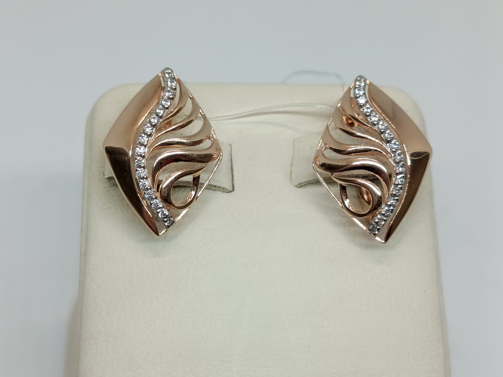 СЕРЬГИ С КАМНЯМИ (Au 585)