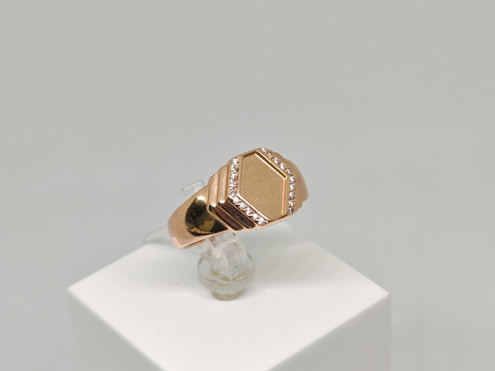 ПЕЧКМИ585 ПЕЧАТКА С КАМНЯМИ (Au 585)