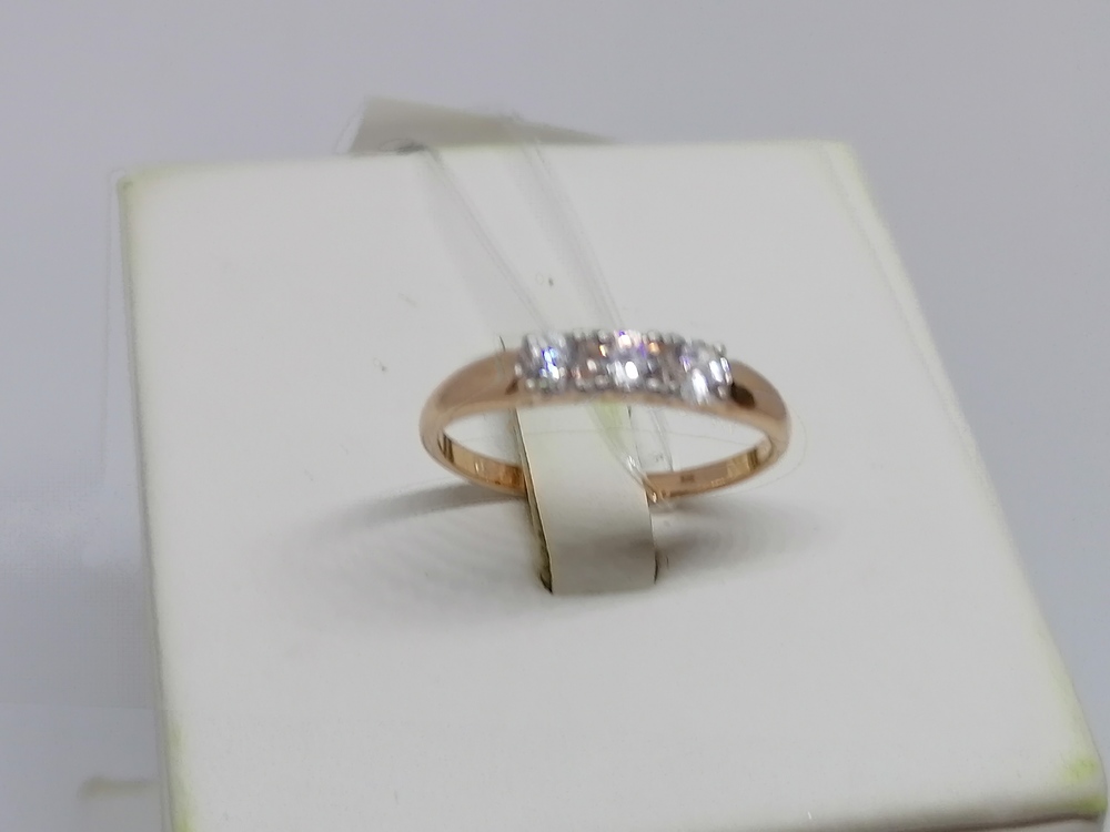 КОЛЬЦО С КАМНЯМИ (Au 585)